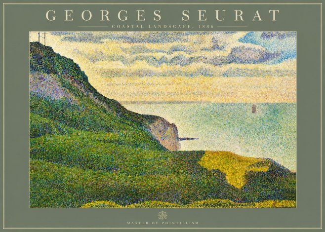 Seurat Coastal Landscape, 1886 No2 - Poszter