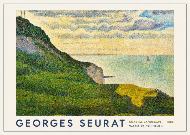 Seurat Coastal Landscape, 1886 No4 - Poszter