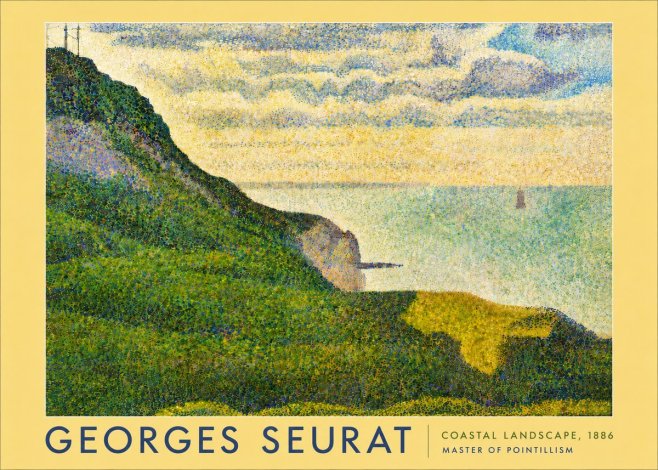 Seurat Coastal Landscape, 1886 No5 - Poszter