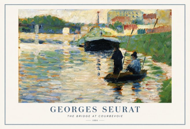 Seurat The Bridge at Courbevoie No1 - Poszter
