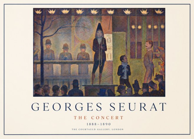 Seurat The Concert No1 - Poszter