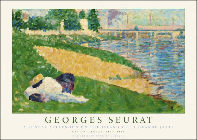 Seurat A Sunday Afternoon on the Island of La Grande Jatte II No2 - Poszter
