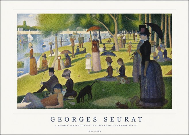 Seurat A Sunday Afternoon on the Island of La Grande Jatte III No1 - Poszter