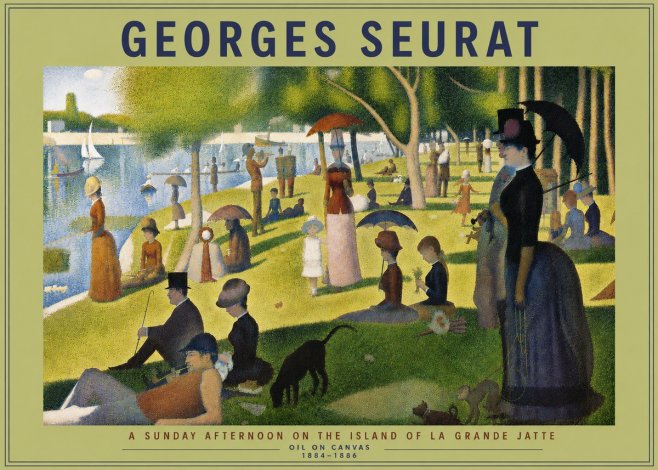 Seurat A Sunday Afternoon on the Island of La Grande Jatte III No5 - Poszter