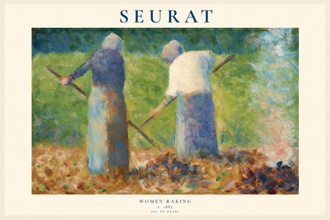 Seurat Women Raking No1 - Poszter