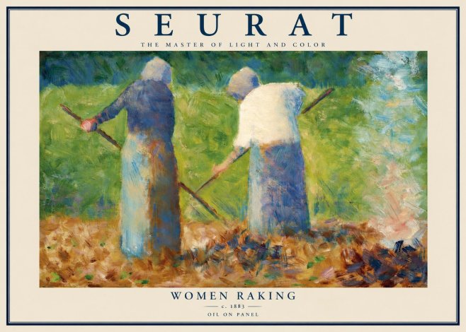 Seurat Women Raking No2 - Poszter