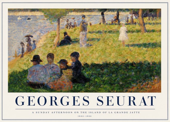 Seurat A Sunday Afternoon on the Island of La Grande Jatte IV No3 - Poszter