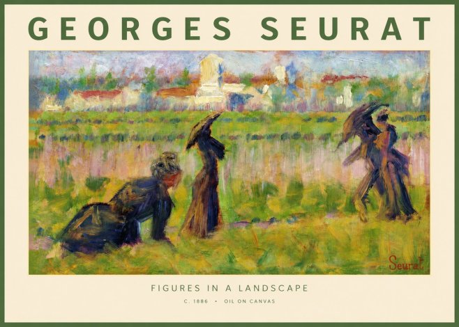 Seurat Figures in a Landscape No2 - Poszter