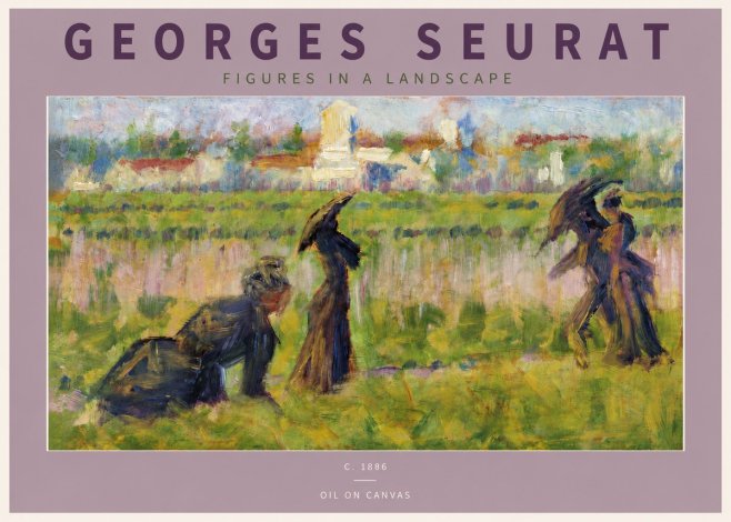 Seurat Figures in a Landscape No4 - Poszter