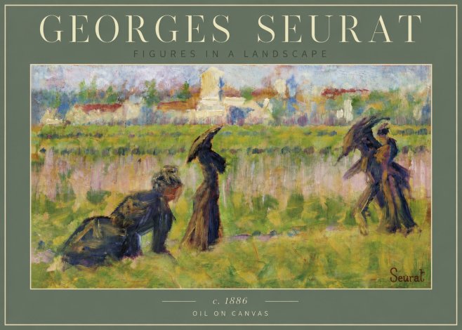 Seurat Figures in a Landscape No6 - Poszter