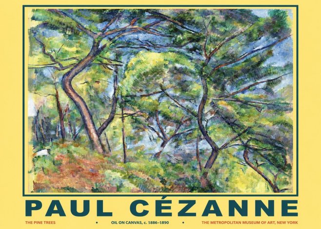 Paul Cézanne The Pine Trees No2 - Poszter