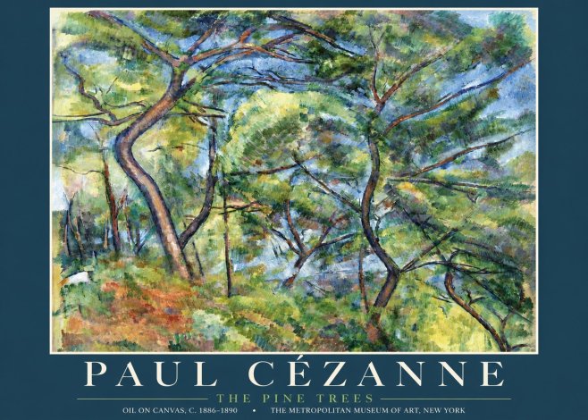 Paul Cézanne The Pine Trees No3 - Poszter
