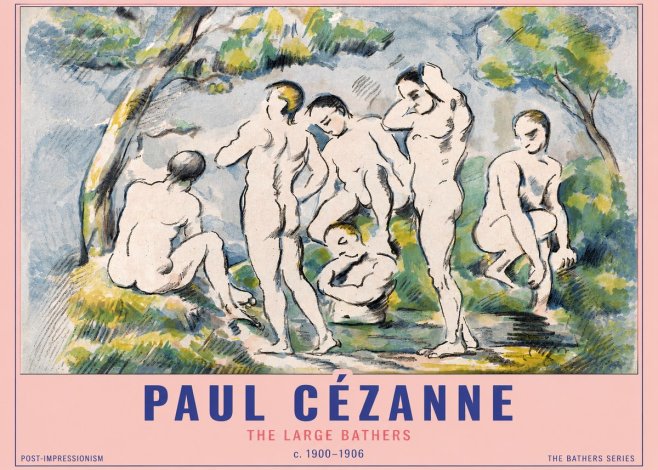 Paul Cézanne The Large Bathers I No3 - Poszter