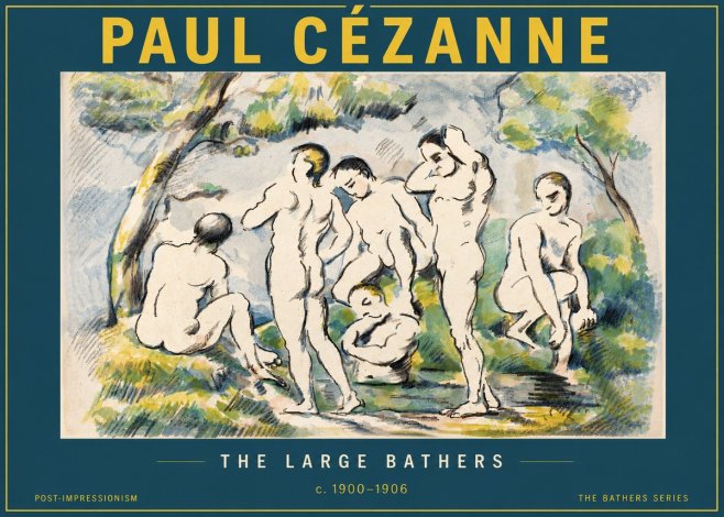 Paul Cézanne The Large Bathers I No4 - Poszter