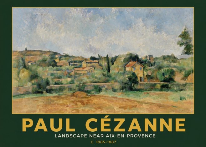 Paul Cézanne Landscape Near Aix-en-provence I No3 - Poszter