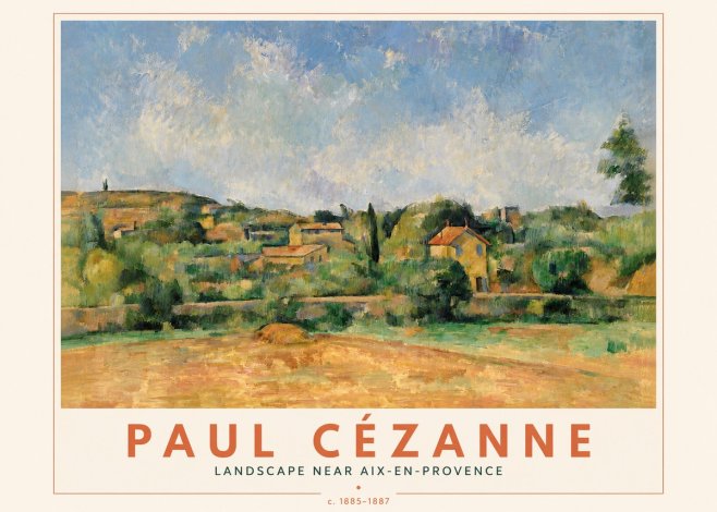 Paul Cézanne Landscape Near Aix-en-provence I No4 - Poszter