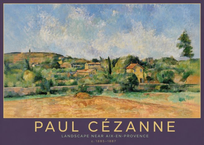 Paul Cézanne Landscape Near Aix-en-provence I No6 - Poszter