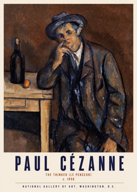 Paul Cézanne The Thinker (Le Penseur) No3 - Poszter