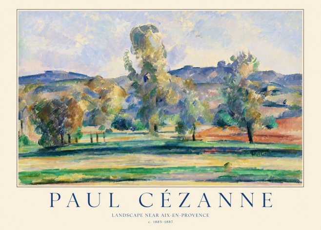 Paul Cézanne Landscape Near Aix-en-provence II No1 - Poszter