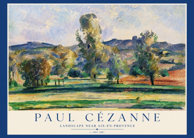 Paul Cézanne Landscape Near Aix-en-provence II No3 - Poszter
