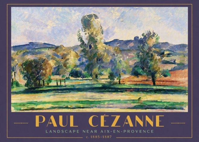 Paul Cézanne Landscape Near Aix-en-provence II No5 - Poszter