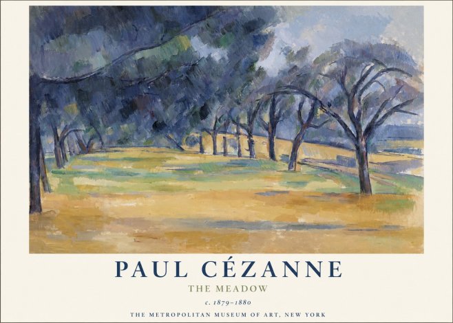 Paul Cézanne The Meadow No1 - Poszter