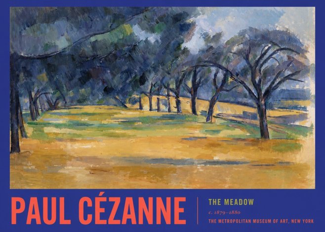 Paul Cézanne The Meadow No2 - Poszter