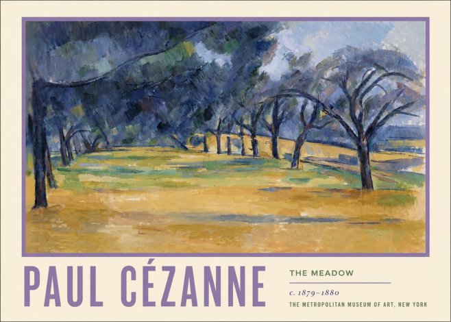Paul Cézanne The Meadow No5 - Poszter