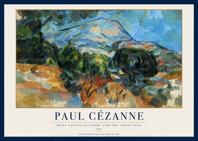 Paul Cézanne Mont Sainte-victoire and the Great Pine No1 - Poszter