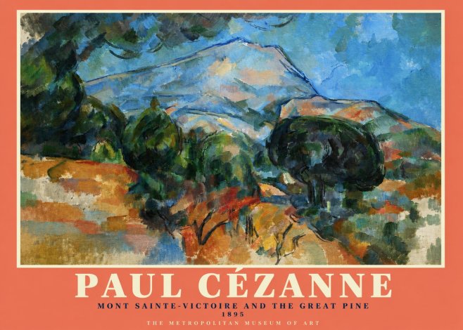 Paul Cézanne Mont Sainte-victoire and the Great Pine No2 - Poszter