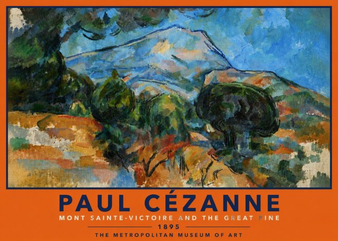 Paul Cézanne Mont Sainte-victoire and the Great Pine No5 - Poszter