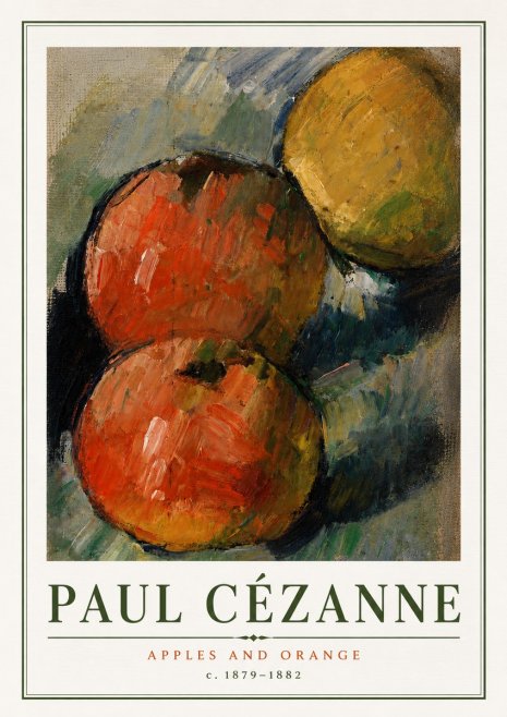 Paul Cézanne Apples and Orange No5 - Poszter