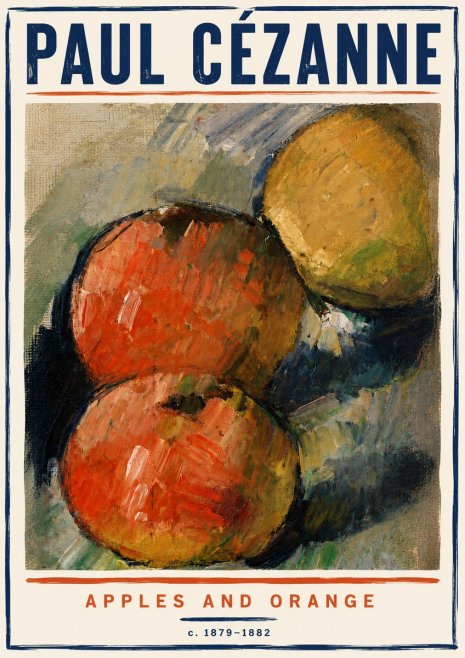 Paul Cézanne Apples and Orange No6 - Poszter