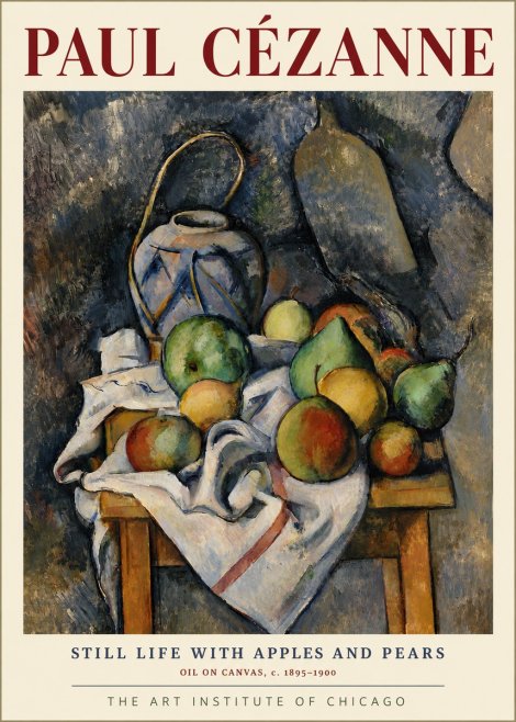 Paul Cézanne Still Life with Apples and Pears No4 - Poszter