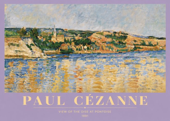 Paul Cézanne View of the Oise at Pontoise II No5 - Poszter