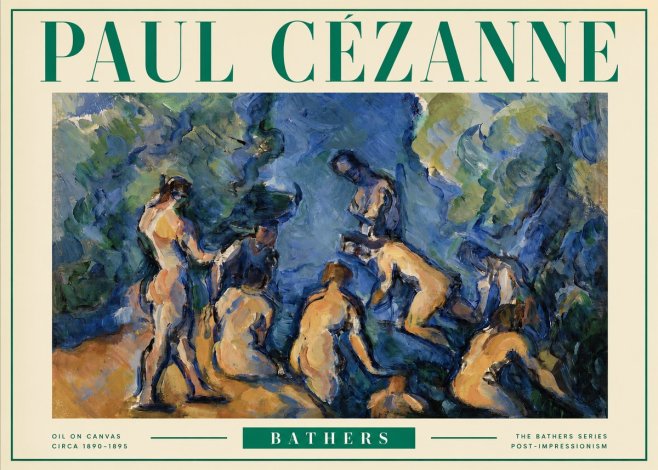 Paul Cézanne Bathers I No3 - Poszter