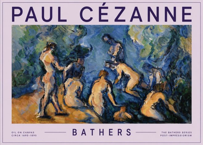 Paul Cézanne Bathers I No5 - Poszter