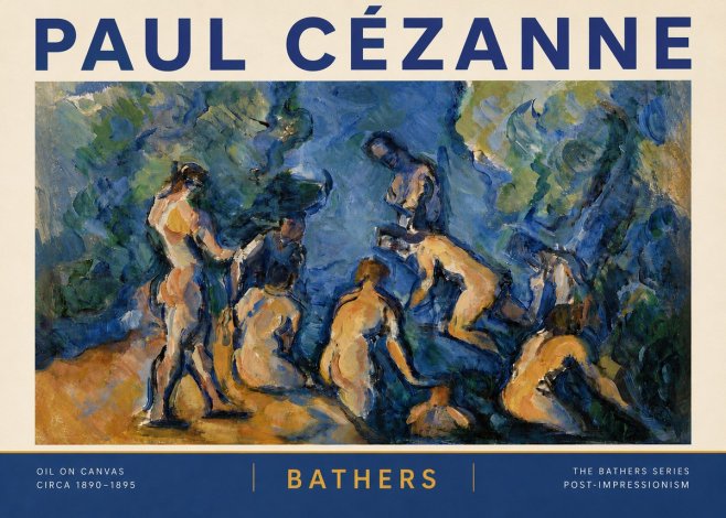 Paul Cézanne Bathers I No6 - Poszter