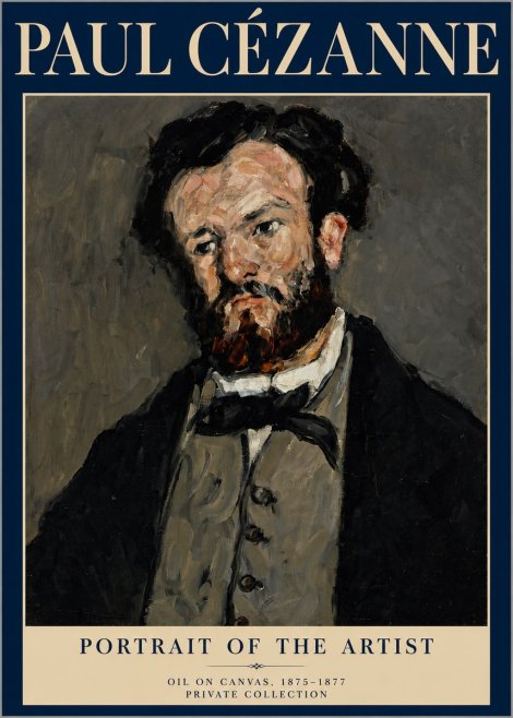 Paul Cézanne Portrait of the Artist I No4 - Poszter
