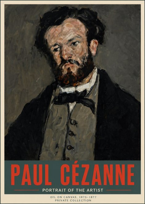 Paul Cézanne Portrait of the Artist I No5 - Poszter