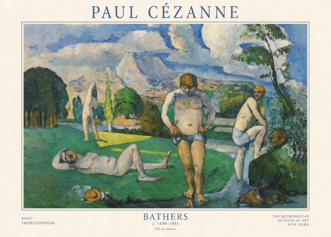 Paul Cézanne Bathers II No1 - Poszter
