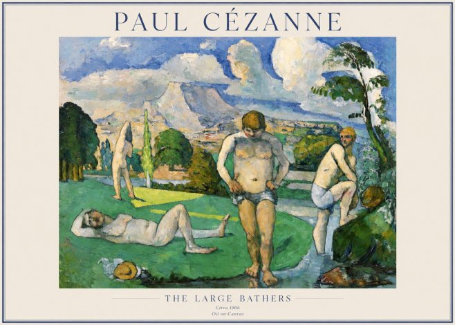 Paul Cézanne Bathers II No5 - Poszter