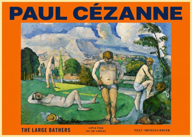 Paul Cézanne Bathers II No6 - Poszter