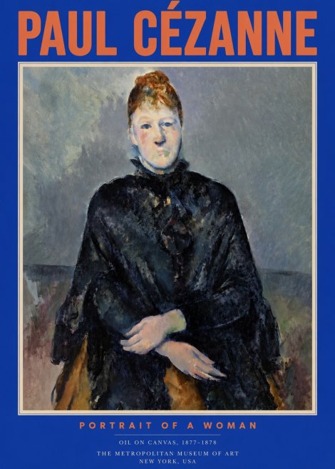 Paul Cézanne Portrait of a Woman I No2 - Poszter