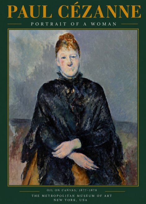 Paul Cézanne Portrait of a Woman I No5 - Poszter