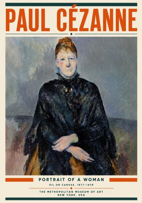 Paul Cézanne Portrait of a Woman I No6 - Poszter