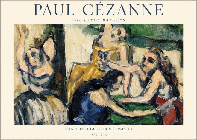 Paul Cézanne The Large Bathers II No1 - Poszter