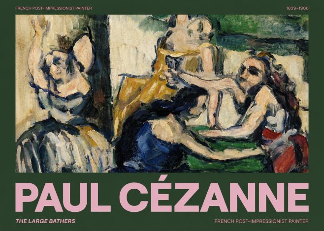 Paul Cézanne The Large Bathers II No2 - Poszter
