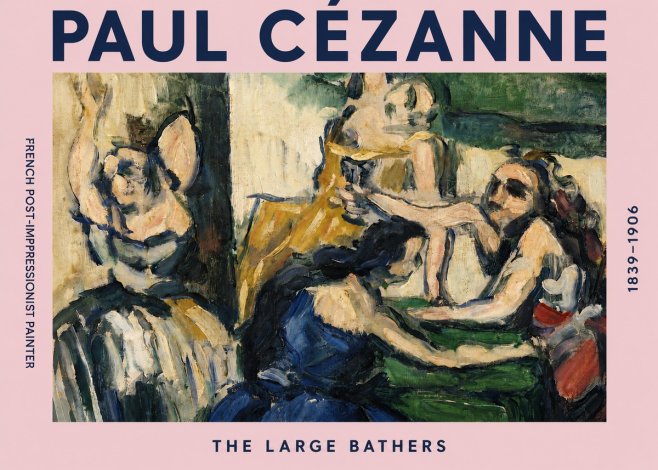 Paul Cézanne The Large Bathers II No4 - Poszter