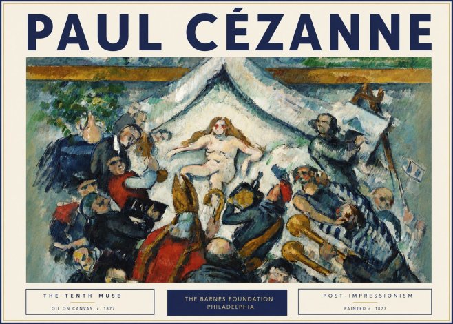 Paul Cézanne The Tenth Muse No3 - Poszter